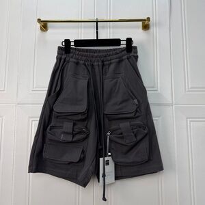 Men's Dark Gray Cargo Shorts with Utility Pockets